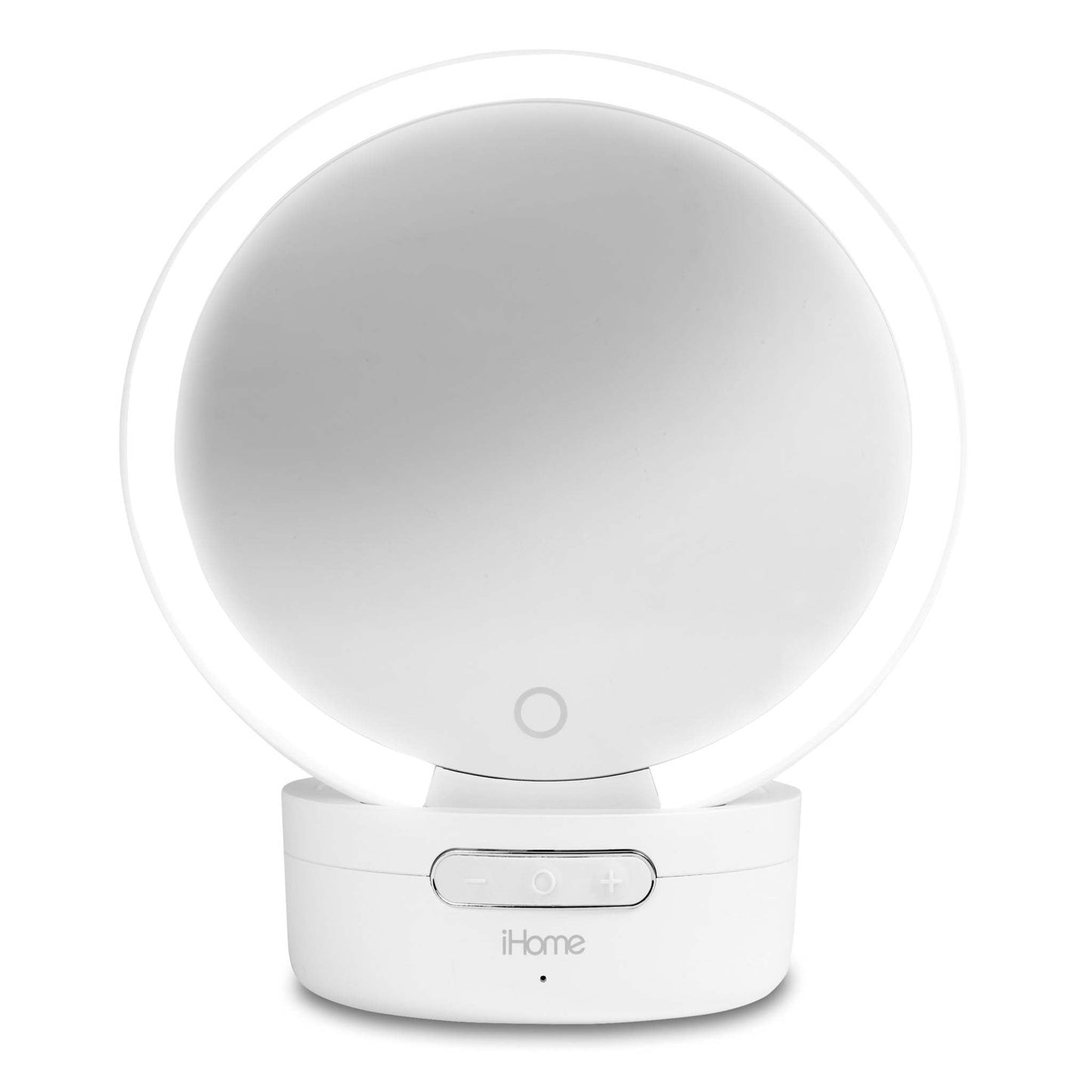 PORTABLE BT HANDHELD RECHARGEABLE VANITY MIRROR & SPEAKER