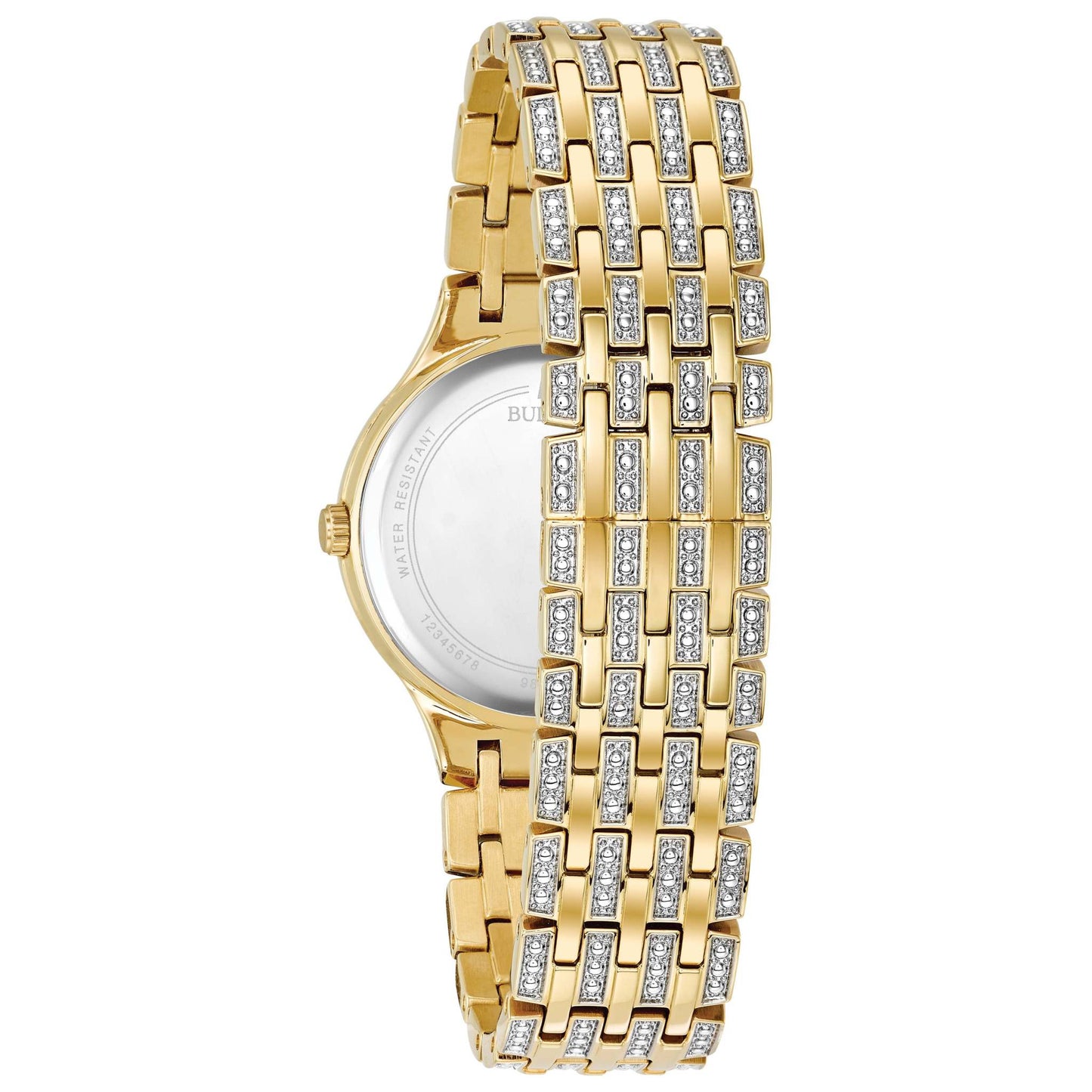 LADIES PHANTOM 2-TONE SWAROVSKI CRYSTAL PAVED WATCH