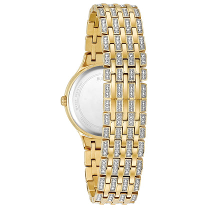 LADIES PHANTOM 2-TONE SWAROVSKI CRYSTAL PAVED WATCH