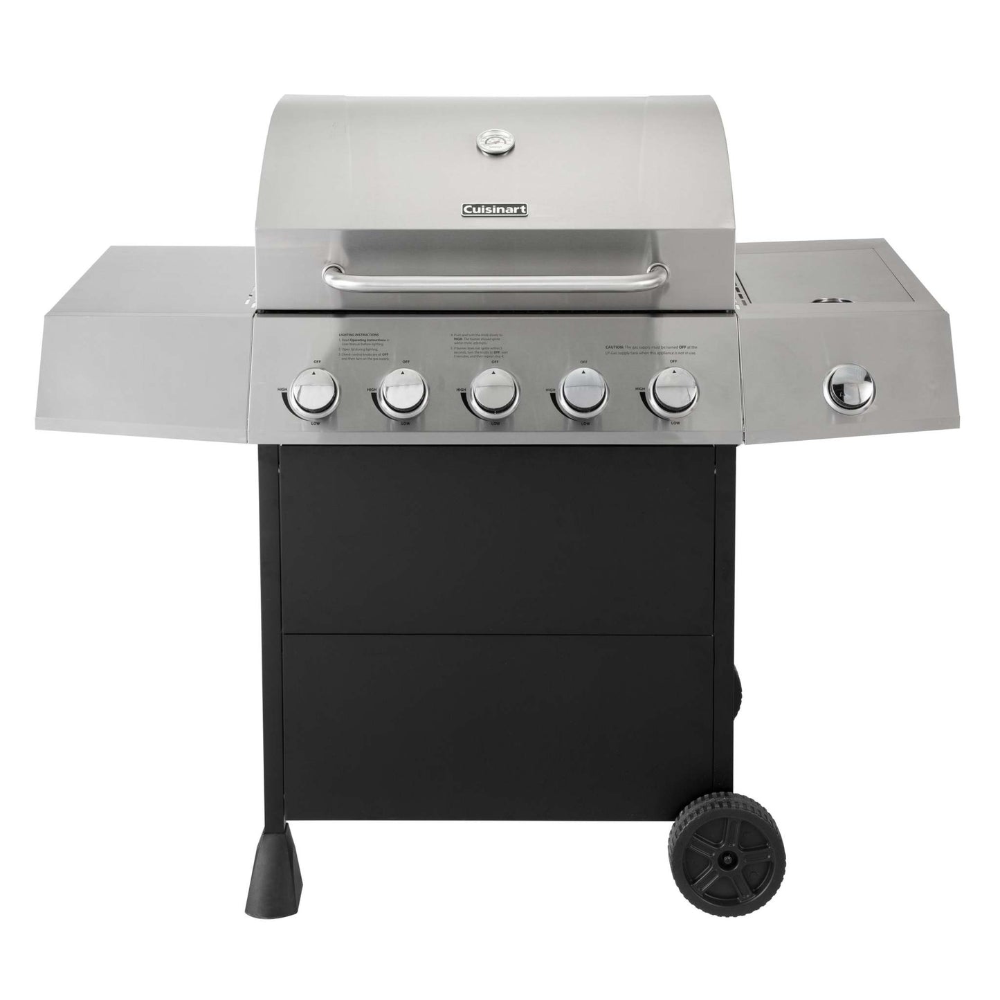 5 BURNER GAS GRILL W/ SIDE BURNER