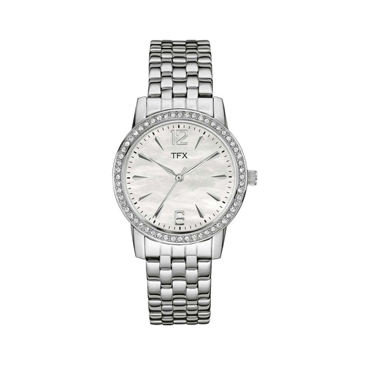 TFX LADIES STAINLESS STEEL BRACELET WITH SWAROVSKI CRYSTALS