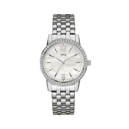 TFX LADIES STAINLESS STEEL BRACELET WITH SWAROVSKI CRYSTALS