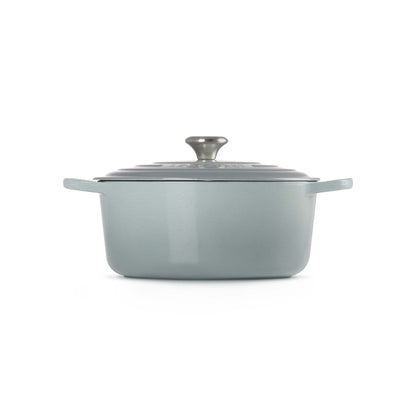 7.25QT SIGNATURE CAST IRON ROUND DUTCH OVEN SEA SALT