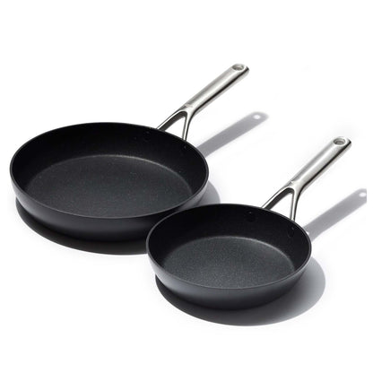 CERAMIC PROFESSIONAL 2PC NONSTICK FRY PAN SET