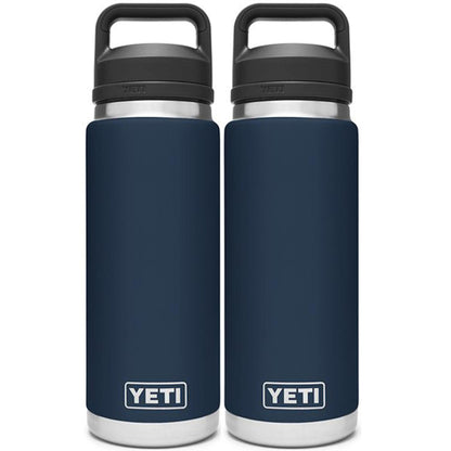 YETI RAMBLER 26 OZ. BOTTLE W/CHUG CAP - NAVY (2-PACK)