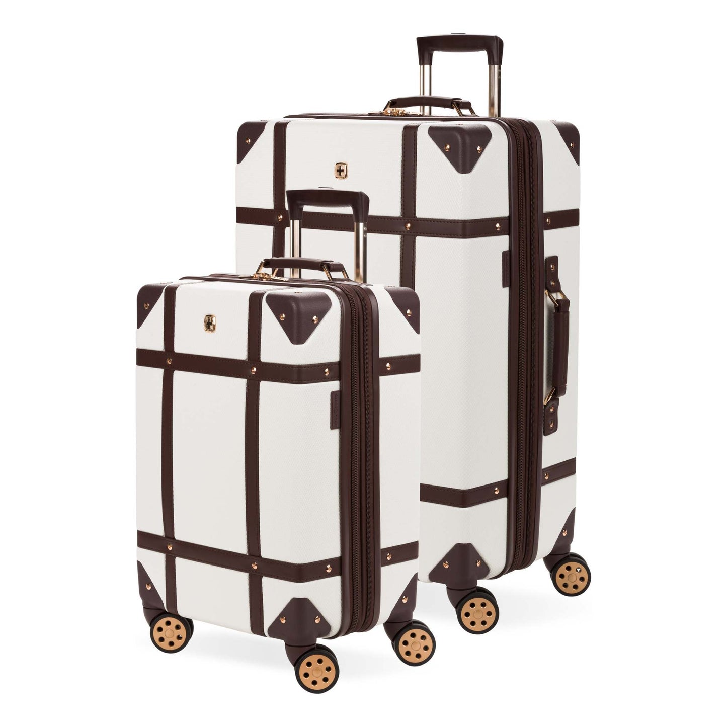 EXPANDABLE TRUNK 2PC HARDSIDE SPINNER SET CREAM
