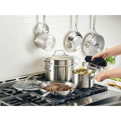 11PC STAINLESS STEEL 3-PLY COOKWARE SET