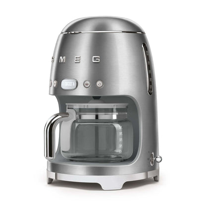 50S RETRO-STYLE 10 CUP DRIP FILTER COFFEE MACHINE STAINLESS STEEL