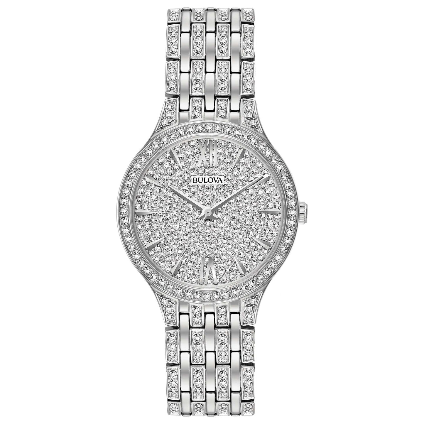 LADIES CRYSTAL COLLECTION FULLY PAVED SWAROVSKI WATCH CRYSTAL DIAL