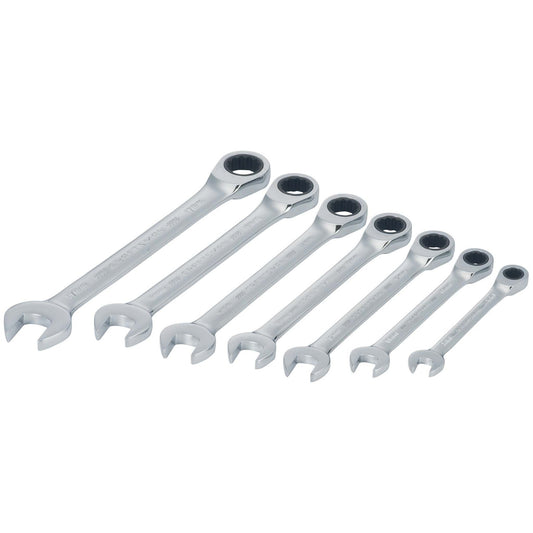 7PC MM RATCHETING COMBINATION WRENCH SET