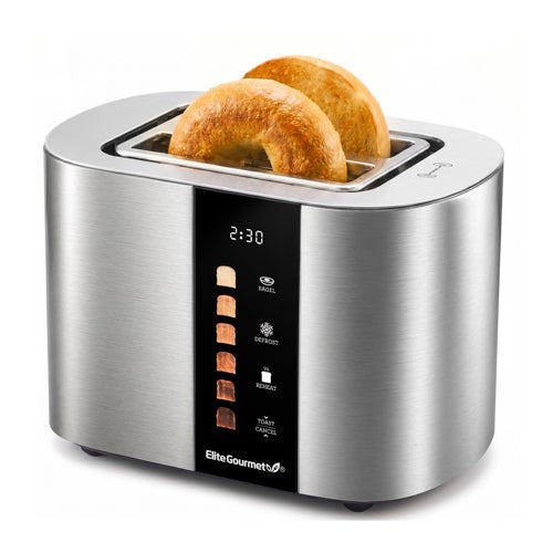 2-Slice Automatic Motorized Toaster Stainless Steel